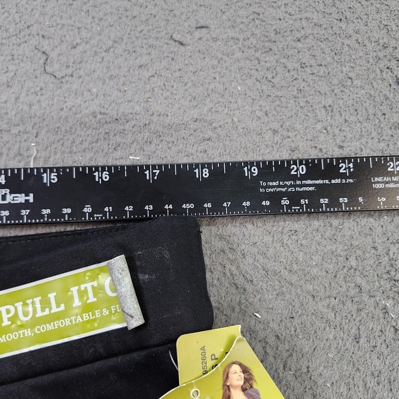 Lee Pants Womens 16 Petite Black Style Up Pull On Straight Leg Twill Stretch - Picture 5 of 8